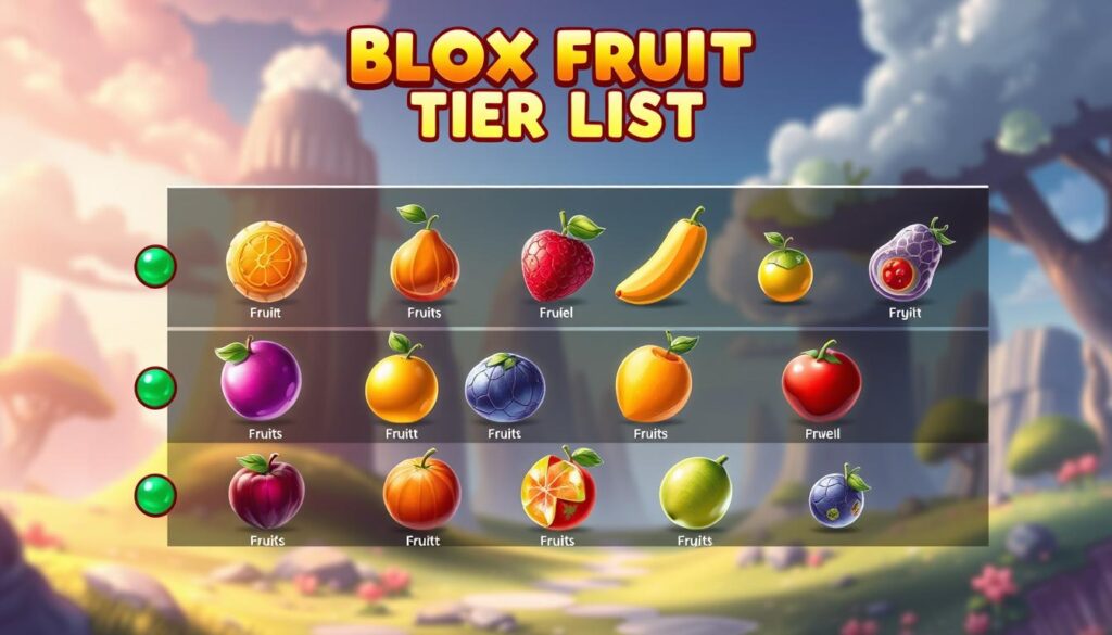 Ranking de frutas em Blox Fruits